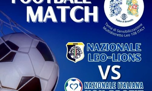 Calcio solidale, Leo-Lions e Nazionale Italiana Non Profit scendono in campo